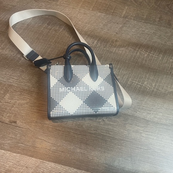 Michael Kors Mirella Extra-Small Sequined Crossbody Bag Shopper Tote NWOT - Picture 9 of 10